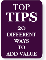 20 Ways to Add Value
